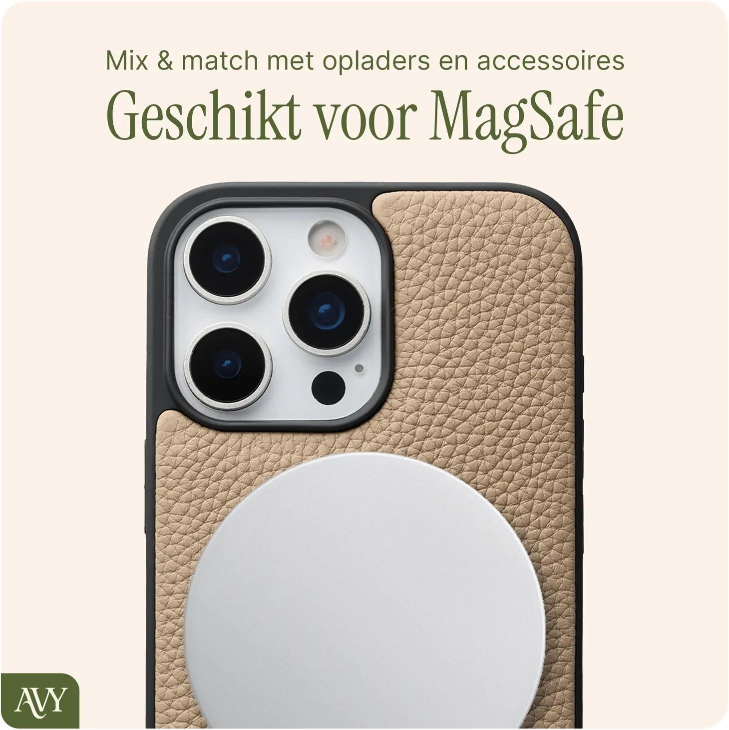 AVY Apple iPhone 16 Pro Max - Essential Kit - Beige - Cupid Pearl afbeelding 8