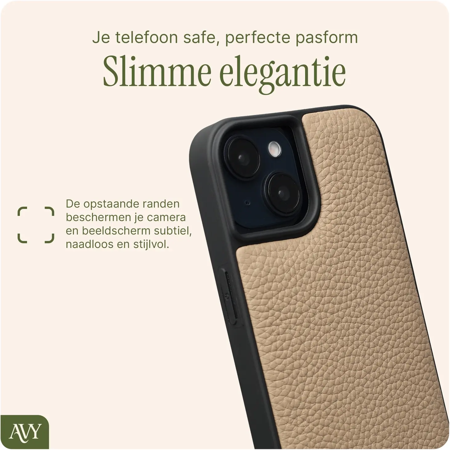 AVY Apple iPhone 14 / 13 - Essential Kit - Beige - Cupid Pearl afbeelding 6