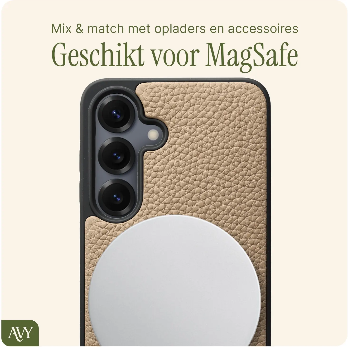 AVY Samsung S25 Plus / S24 Plus - Essential Kit - Beige - Cupid Pearl afbeelding 7