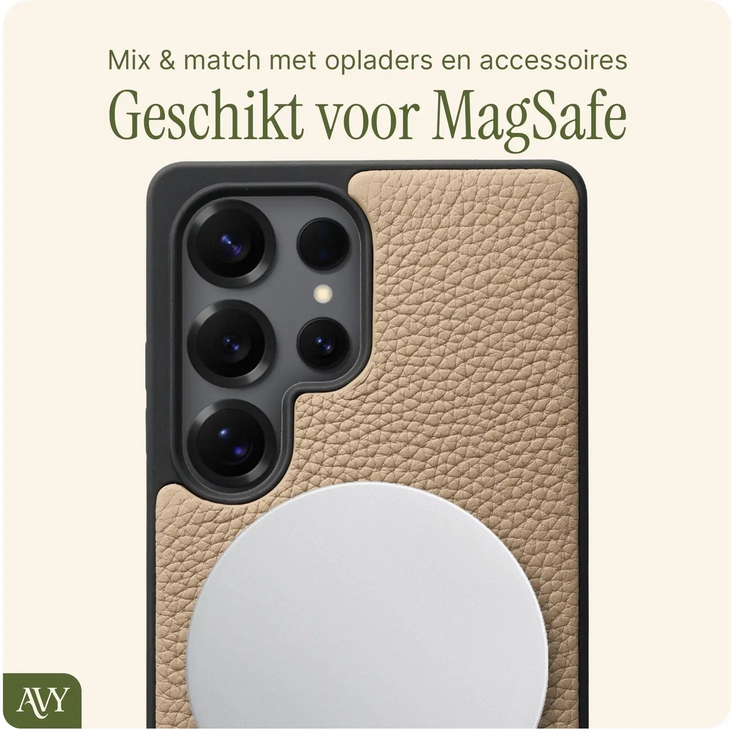 AVY Samsung Galaxy S25 Ultra - Essential Kit - Beige - Cupid Pearl afbeelding 7