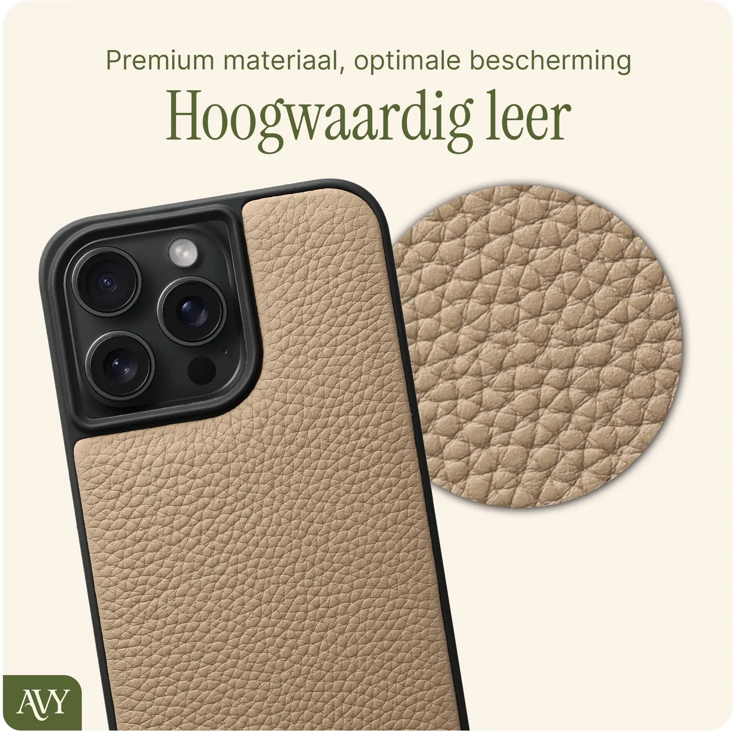 AVY Apple iPhone 14 Pro Max - Essential Kit - Beige - Cupid Pearl afbeelding 5