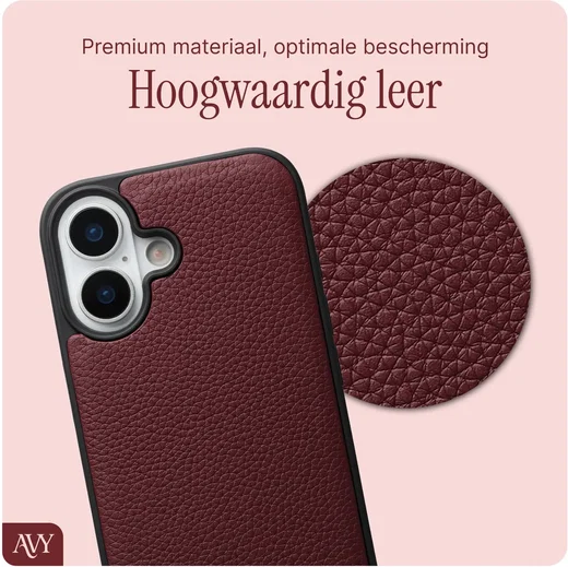 AVY Apple iPhone 16 - Essential Kit - Burgundy - Rocher Pink afbeelding 4