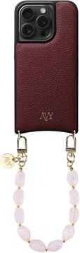AVY Apple iPhone 15 Pro - Essential Kit - Burgundy - Rocher Pink