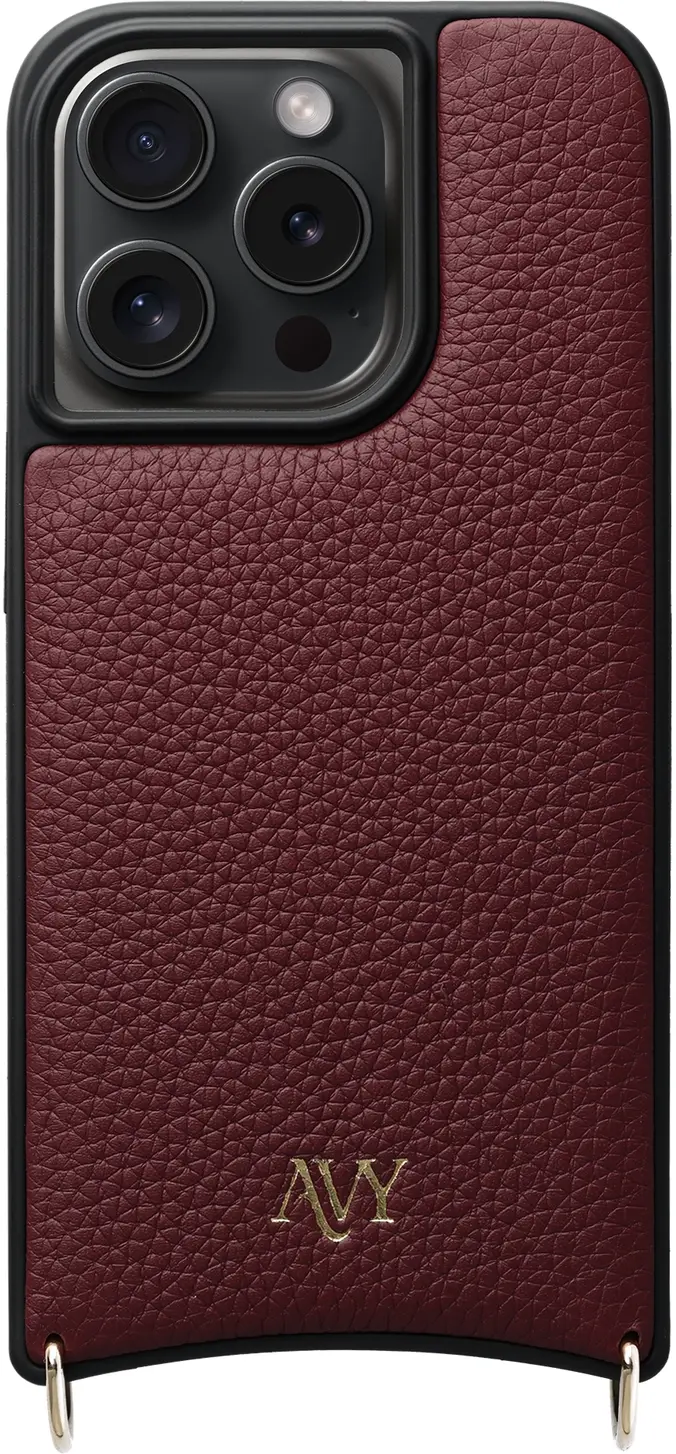 AVY Apple iPhone 15 Pro - Essential Kit - Burgundy - Rocher Pink afbeelding 10