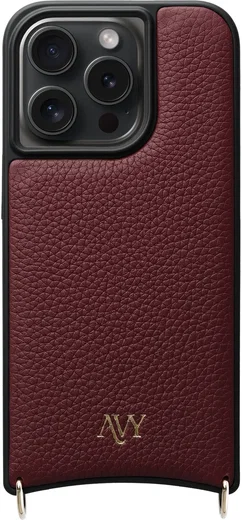 AVY Apple iPhone 15 Pro - Essential Kit - Burgundy - Rocher Pink afbeelding 10