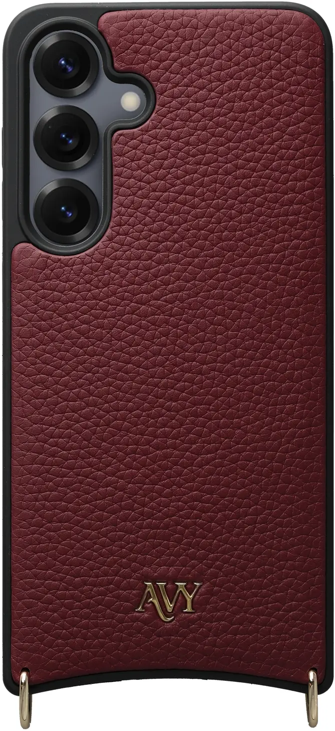 AVY Samsung Galaxy S25 / S24 - Essential Kit - Burgundy - Rocher Pink afbeelding 9