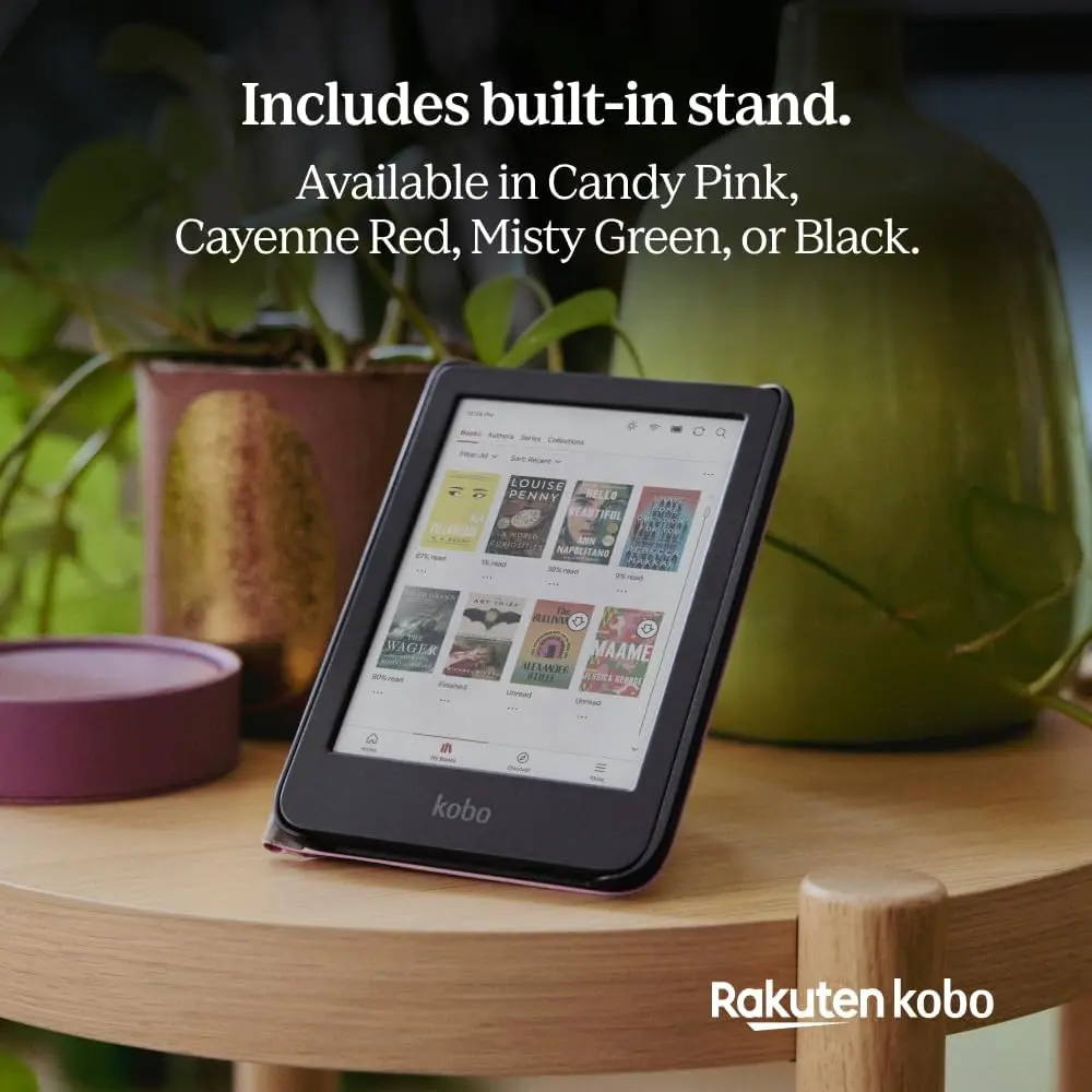 Origineel Kobo Clara Colour / BW Hoes SleepCover Book Case met Standaard Geel afbeelding 4