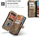 CaseMe C30 Samsung Galaxy S26 FE Hoesje Pasjeshouder Book Case Bruin afbeelding 7
