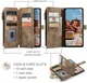 CaseMe C30 Samsung Galaxy S26 FE Hoesje Pasjeshouder Book Case Bruin afbeelding 3