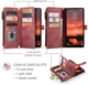 CaseMe C30 Samsung Galaxy S26 FE Hoesje Pasjeshouder Book Case Rood afbeelding 3
