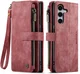 CaseMe C30 Samsung Galaxy S26 FE Hoesje Pasjeshouder Book Case Rood afbeelding 1