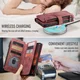 CaseMe C30 Samsung Galaxy S26 FE Hoesje Pasjeshouder Book Case Rood afbeelding 4