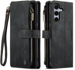 CaseMe C30 Samsung Galaxy S26 FE Hoesje Pasjeshouder Book Case Zwart afbeelding