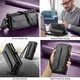 CaseMe C36 Samsung Galaxy S26 FE Hoesje Zipper Book Case Zwart afbeelding 10