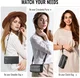 CaseMe C36 Samsung Galaxy S26 FE Hoesje Zipper Book Case Zwart afbeelding 5