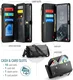 CaseMe C36 Samsung Galaxy S26 FE Hoesje Zipper Book Case Zwart afbeelding 2