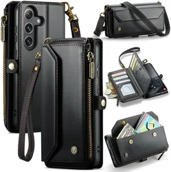 CaseMe C36 Samsung Galaxy S26 FE Hoesje Zipper Book Case Zwart afbeelding
