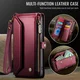 CaseMe C36 Samsung Galaxy S26 FE Hoesje Zipper Book Case Rood afbeelding 8