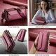 CaseMe C36 Samsung Galaxy S26 FE Hoesje Zipper Book Case Rood afbeelding 10