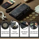 CaseMe C30 Apple iPhone 18 Pro Hoesje Pasjeshouder Book Case Zwart afbeelding 8