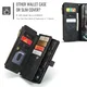 CaseMe C30 Apple iPhone 18 Pro Hoesje Pasjeshouder Book Case Zwart afbeelding 9