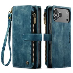 CaseMe C30 Apple iPhone 18 Pro Hoesje Pasjeshouder Book Case Blauw afbeelding