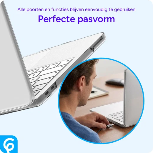 MacBook Neo 13 (2026) Laptop Cover Hard Case Schokbestendig Zilver afbeelding 6