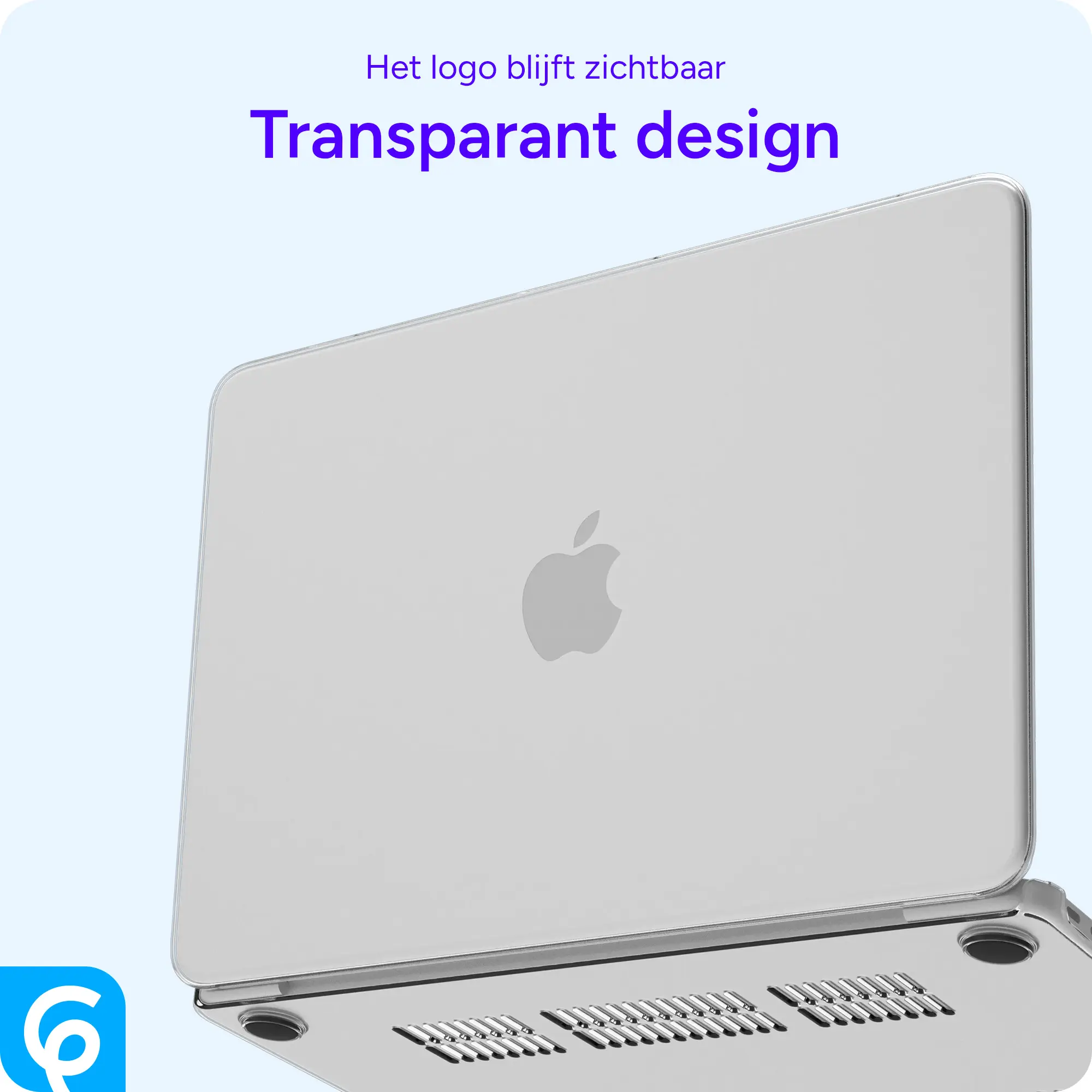 MacBook Neo 13 (2026) Laptop Cover Hard Case Schokbestendig Zilver afbeelding 5