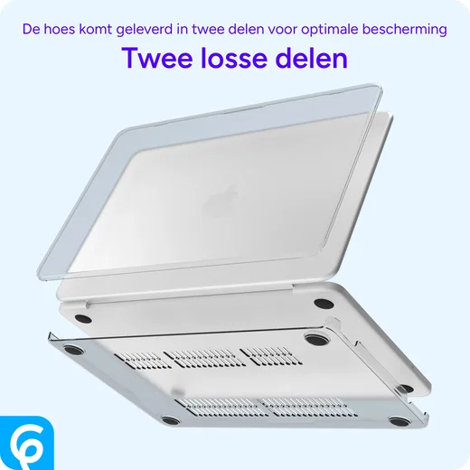 MacBook Neo 13 (2026) Laptop Cover Hard Case Schokbestendig Zilver afbeelding 7