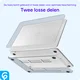 MacBook Neo 13 (2026) Laptop Cover Hard Case Schokbestendig Zilver afbeelding 7
