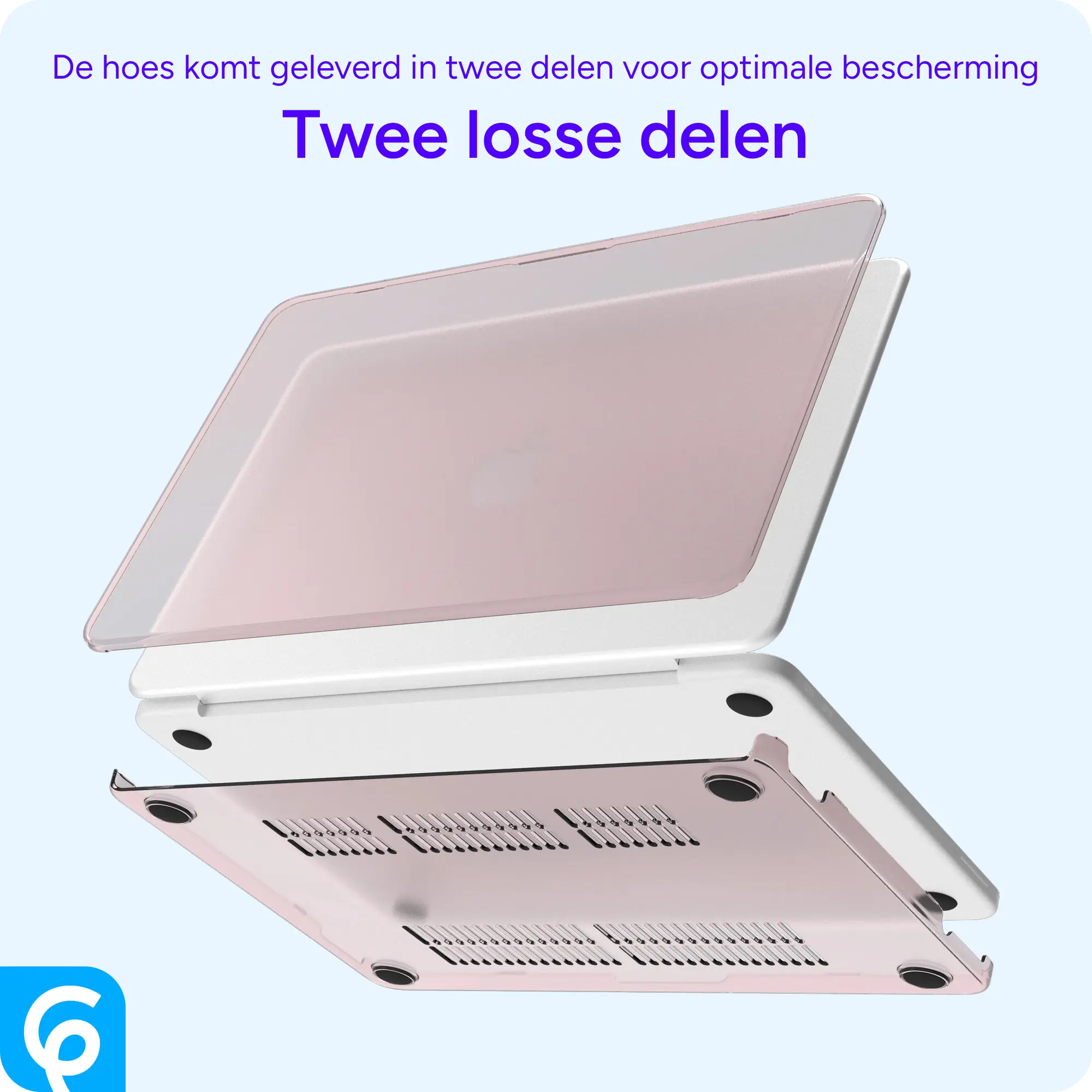 MacBook Neo 13 (2026) Laptop Cover Hard Case Schokbestendig Roze afbeelding 7