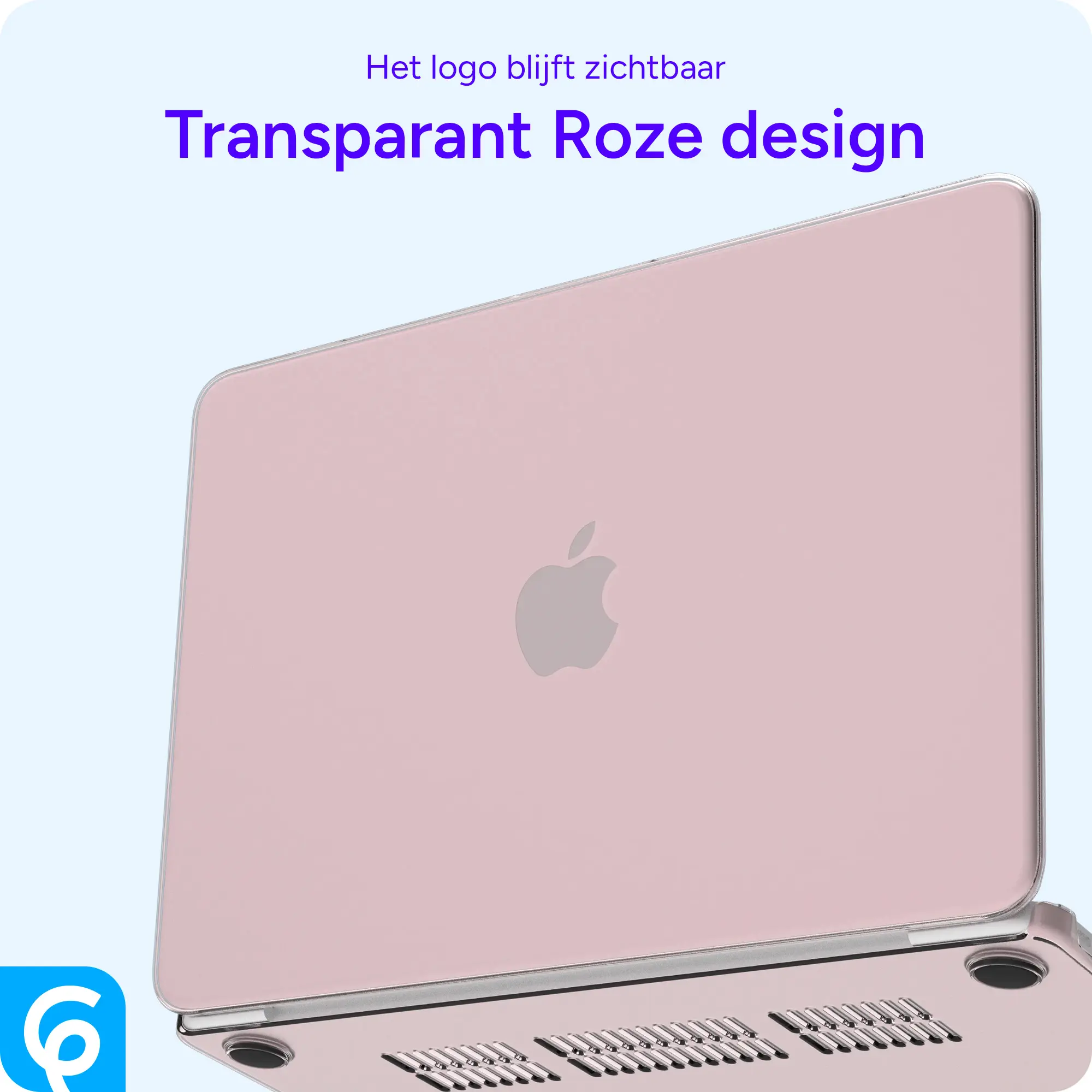 MacBook Neo 13 (2026) Laptop Cover Hard Case Schokbestendig Roze afbeelding 5