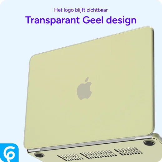 MacBook Neo 13 (2026) Laptop Cover Hard Case Schokbestendig Geel afbeelding 5