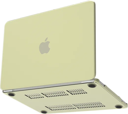 MacBook Neo 13 (2026) Laptop Cover Hard Case Schokbestendig Geel afbeelding 1