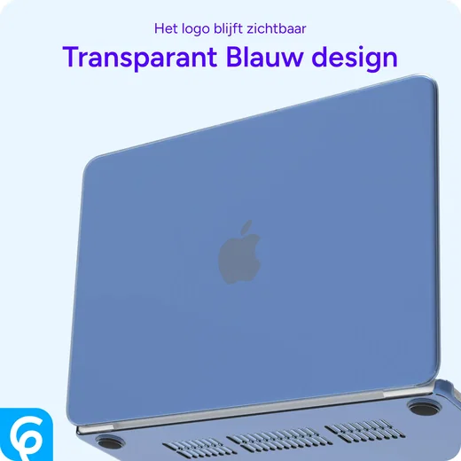 MacBook Neo 13 (2026) Laptop Cover Hard Case Schokbestendig Blauw afbeelding 5