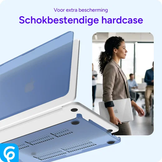 MacBook Neo 13 (2026) Laptop Cover Hard Case Schokbestendig Blauw afbeelding 4