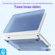 MacBook Neo 13 (2026) Laptop Cover Hard Case Schokbestendig Blauw afbeelding 7