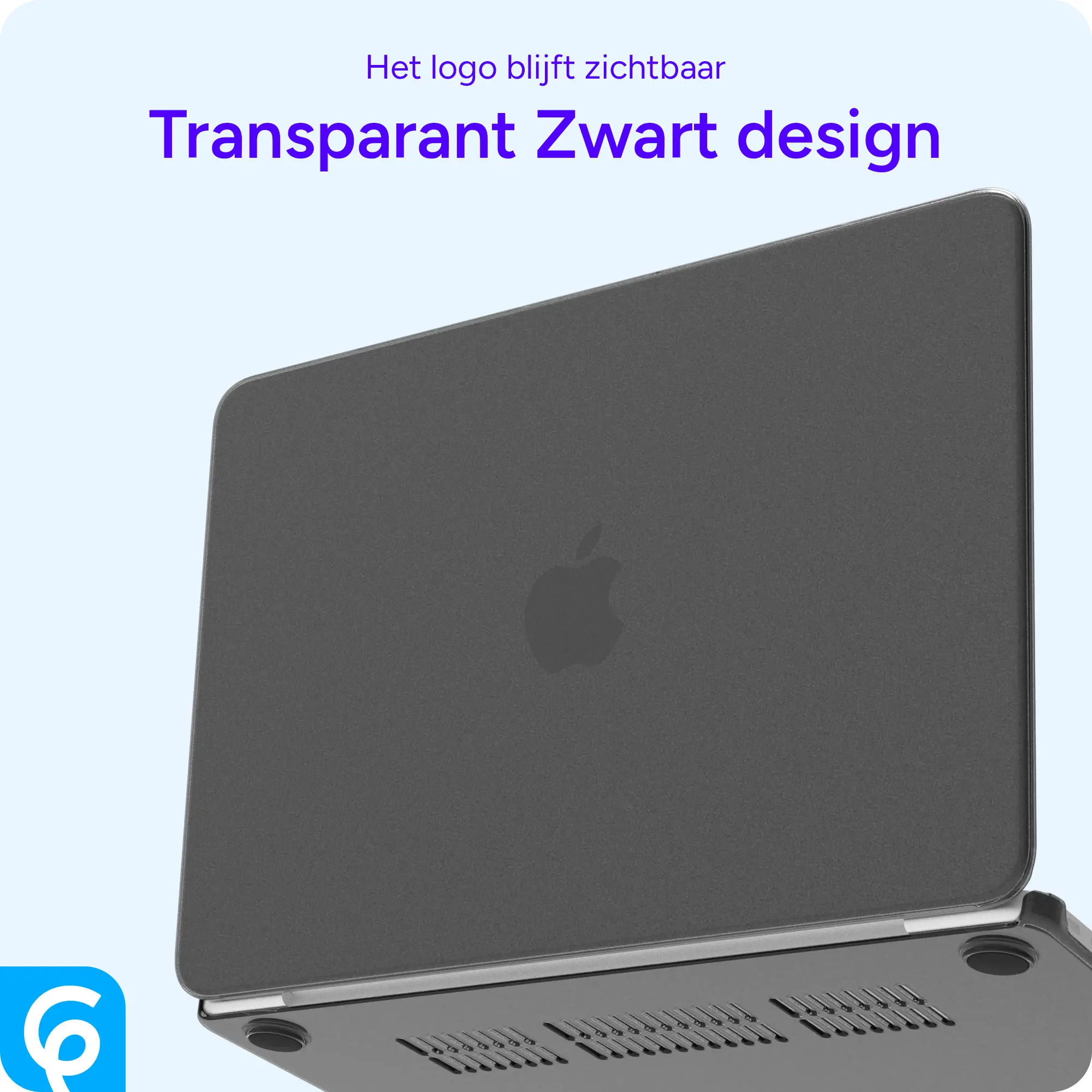 MacBook Neo 13 (2026) Laptop Cover Hard Case Schokbestendig Zwart afbeelding 5