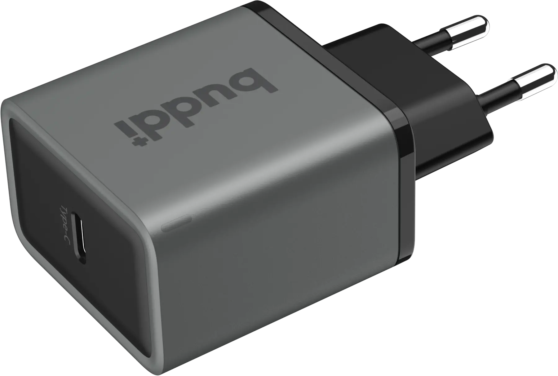 Buddi Power 25W Power Adapter Fast Charge GaN Technologie USB-C Snellader Grijs afbeelding 7