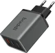 Buddi Power 65W Power Adapter Fast Charge GaN 2x USB-C + USB-A Snellader Grijs afbeelding 9