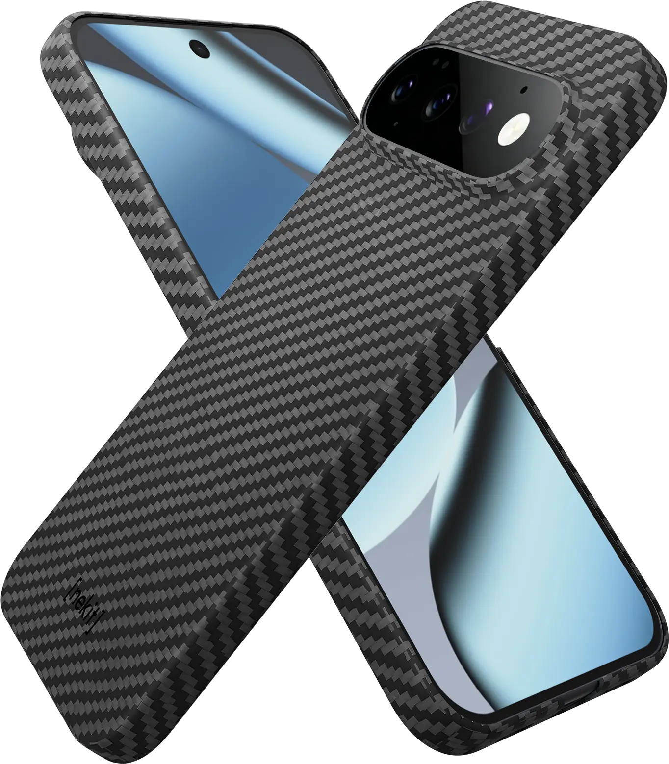 NEKIT Fiber Google Pixel 11 Hoesje MagSafe / Qi2 Kevlar Back Cover Dun Zwart afbeelding 16