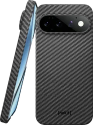 NEKIT Fiber Google Pixel 11 Pro Hoesje MagSafe / Qi2 Kevlar Back Cover Dun Zwart afbeelding