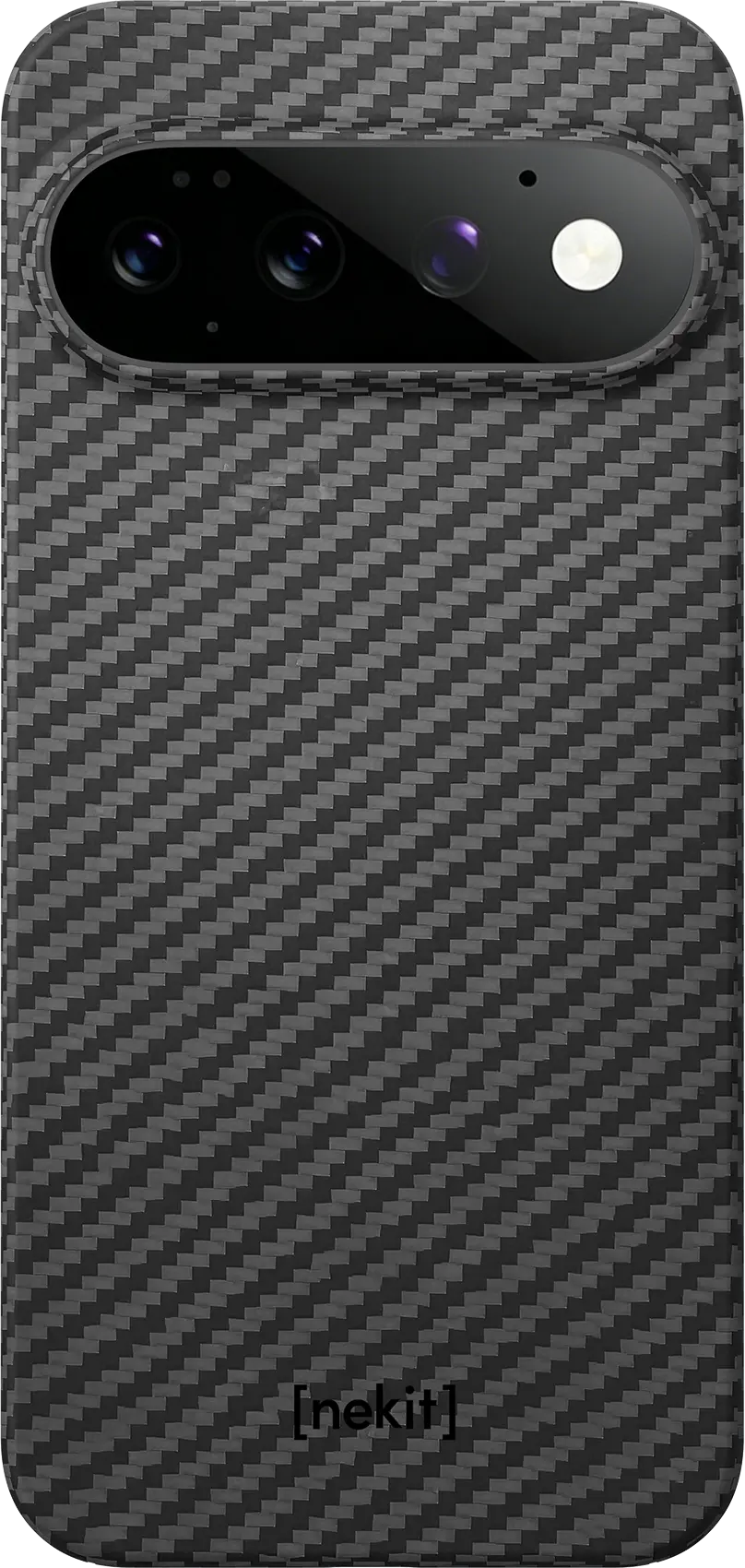 NEKIT Fiber Google Pixel 11 Pro Hoesje MagSafe / Qi2 Kevlar Back Cover Dun Zwart afbeelding 8