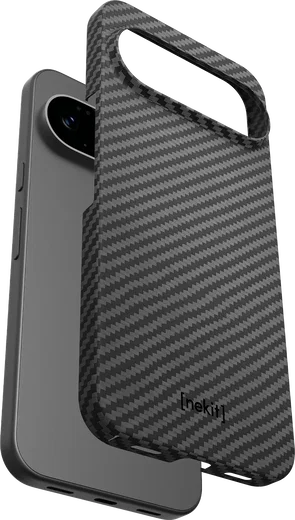 NEKIT Fiber Google Pixel 11 Pro XL Hoesje MagSafe / Qi2 Kevlar Back Cover Zwart afbeelding 14