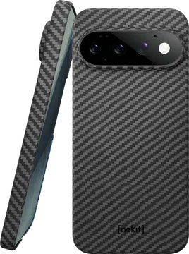 NEKIT Fiber Google Pixel 11 Pro XL Hoesje MagSafe / Qi2 Kevlar Back Cover Zwart