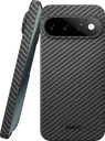 NEKIT Fiber Google Pixel 11 Pro XL Hoesje MagSafe / Qi2 Kevlar Back Cover Zwart