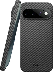 NEKIT Fiber Google Pixel 11 Pro XL Hoesje MagSafe / Qi2 Kevlar Back Cover Zwart afbeelding