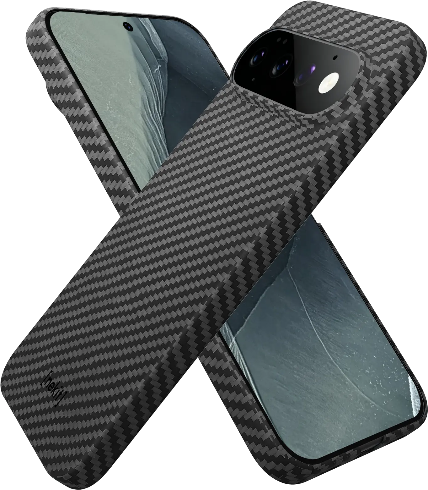 NEKIT Fiber Google Pixel 11 Pro XL Hoesje MagSafe / Qi2 Kevlar Back Cover Zwart afbeelding 17