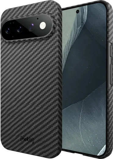 NEKIT Fiber Google Pixel 11 Pro XL Hoesje MagSafe / Qi2 Kevlar Back Cover Zwart afbeelding 16