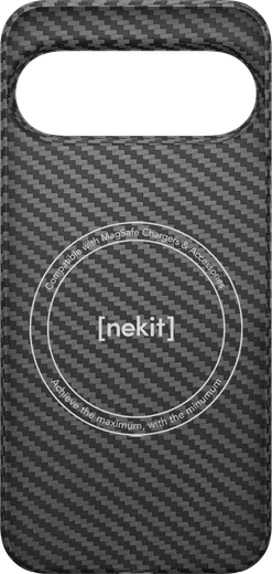 NEKIT Fiber Google Pixel 11 Pro XL Hoesje MagSafe / Qi2 Kevlar Back Cover Zwart afbeelding 11